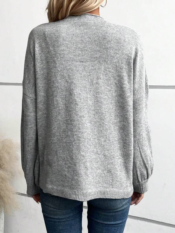 Comfortabele en stijlvolle, veelzijdige kaftan met effen onderkant en mouwen