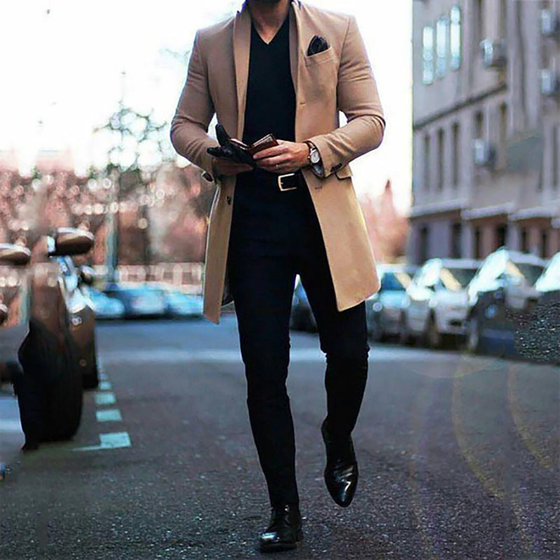 Elegante lange herenjas