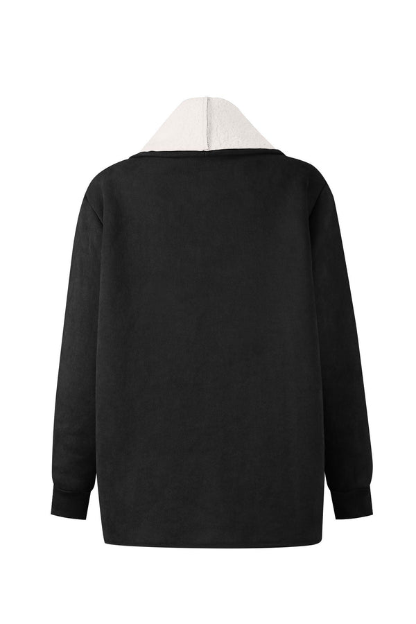 Stijlvol thermisch jack met revers en lange mouwen