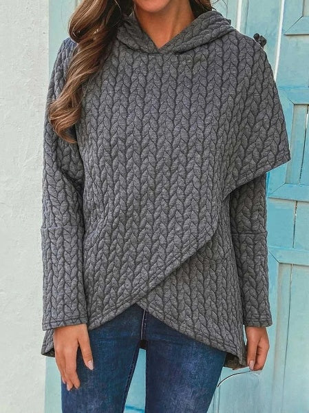 Comfortabele hoodie met capuchon en onconventionele zoom voor actieve dagen