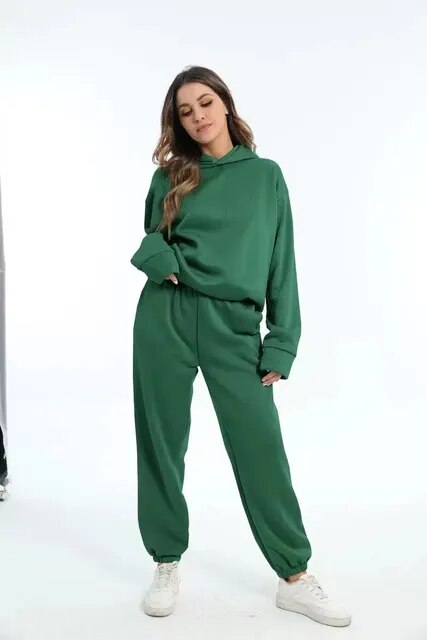 Stijlvol en Comfortabel Dames Set: Hoodie en Joggingbroek