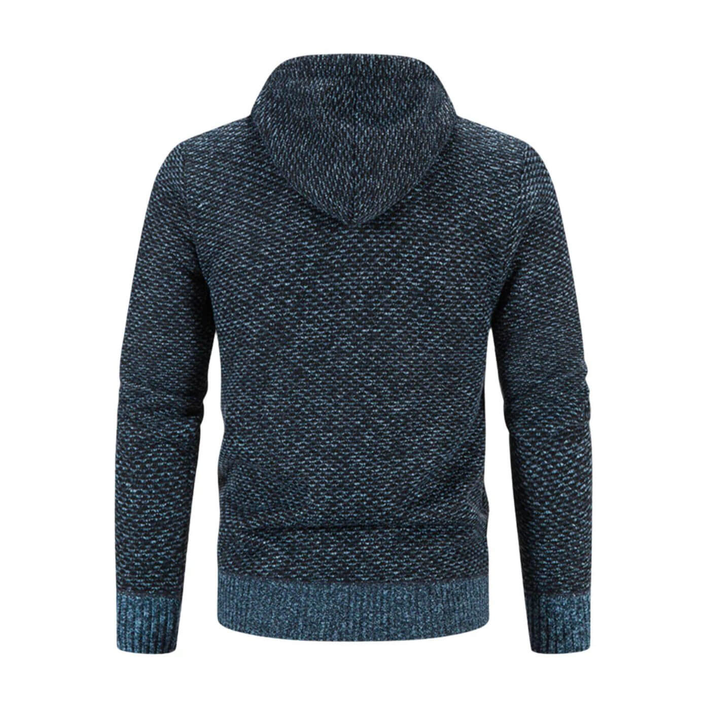 Warme heren winterjas met praktische capuchon