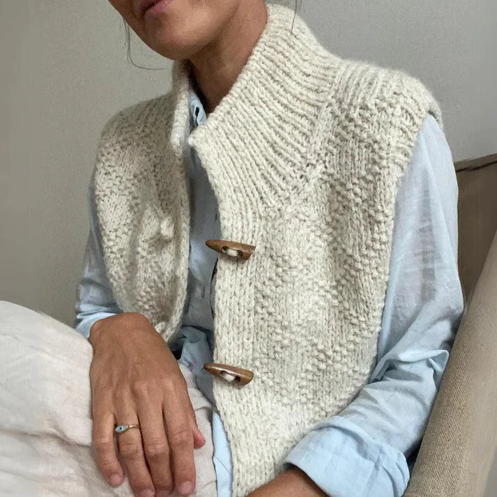 Sophie - Stijlvolle Mouwloze Cardigan