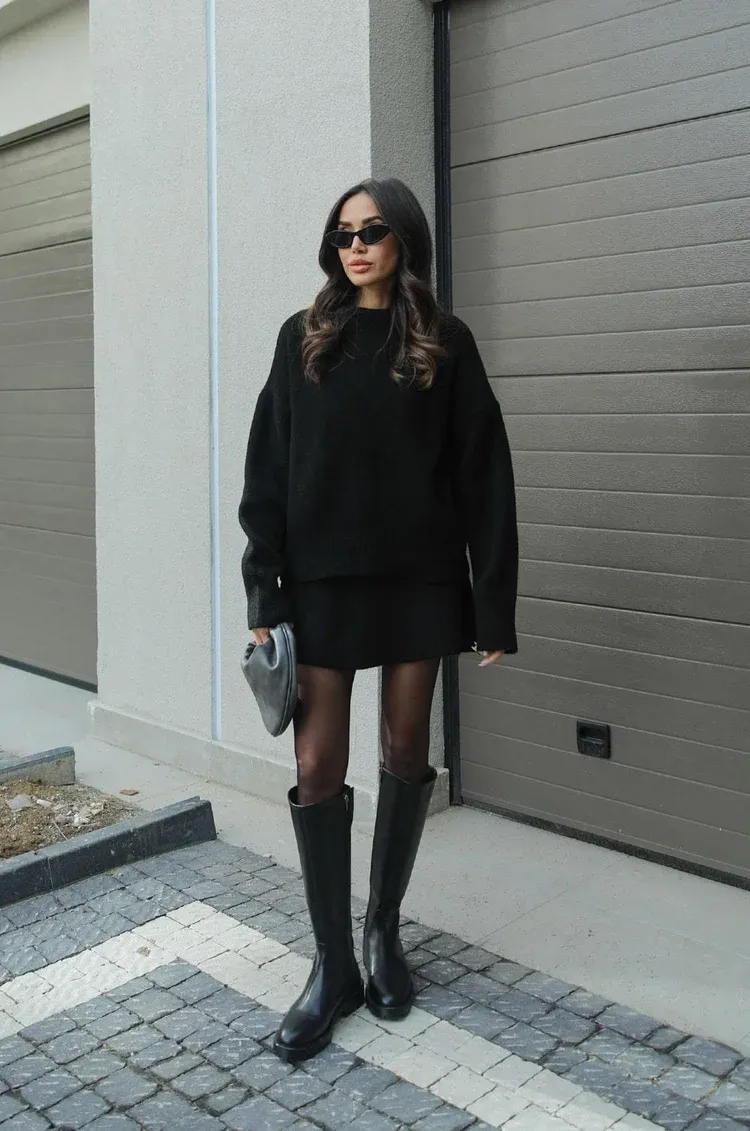 Modieuze Tweedelige Rok Set – Top en Rok voor Dames