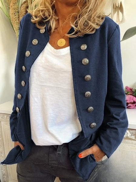 Blazer met lange mouwen en elegante knoopsluiting