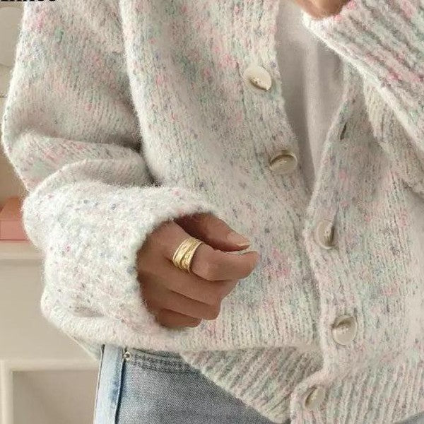 Elegant lang mouwvest voor dames met knopen