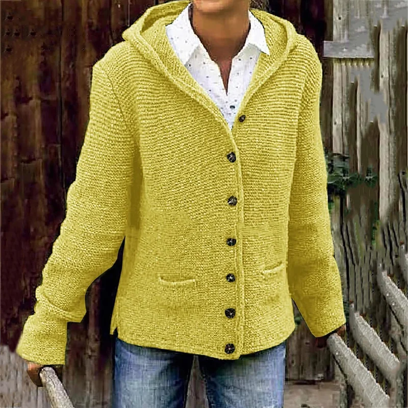 Vintage vest met capuchon en twee zakken