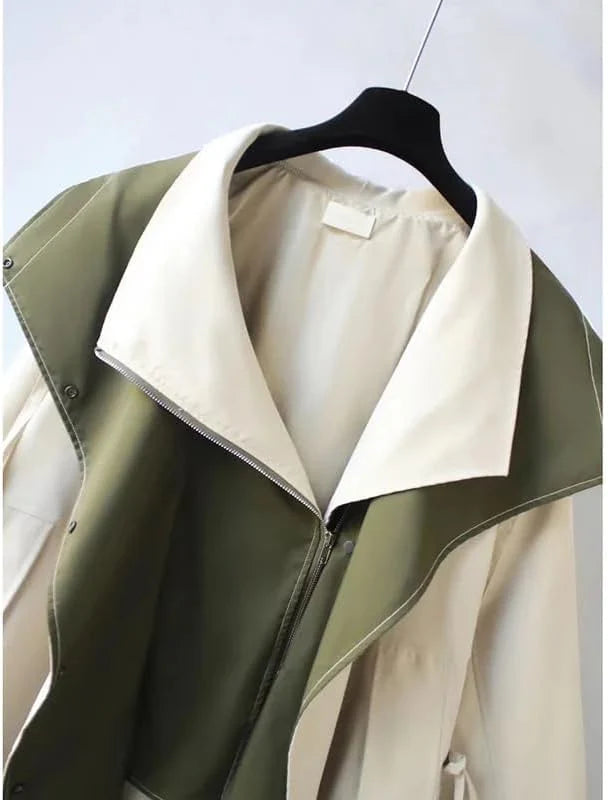 Comfortabele trenchcoat met lange mouwen en modieus ontwerp voor stadswandelingen