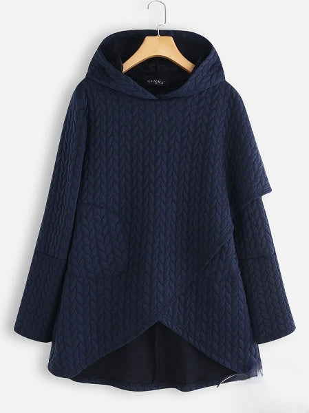 Comfortabele hoodie met capuchon en onconventionele zoom voor actieve dagen