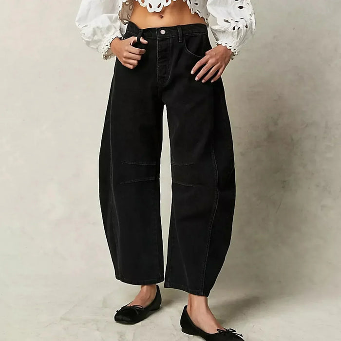 Comfortabele jeans met uitlopende snit
