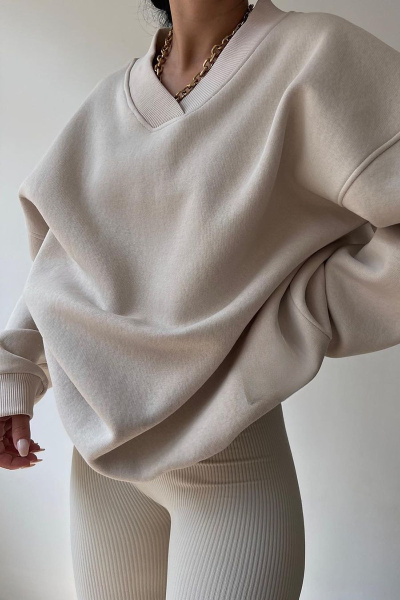 Pull décontracté original en forme de V