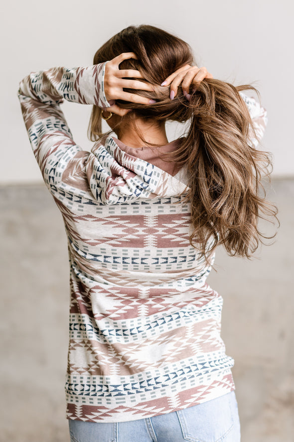 Comfortabele Dubbelhood Sweatshirt - Rozenroze