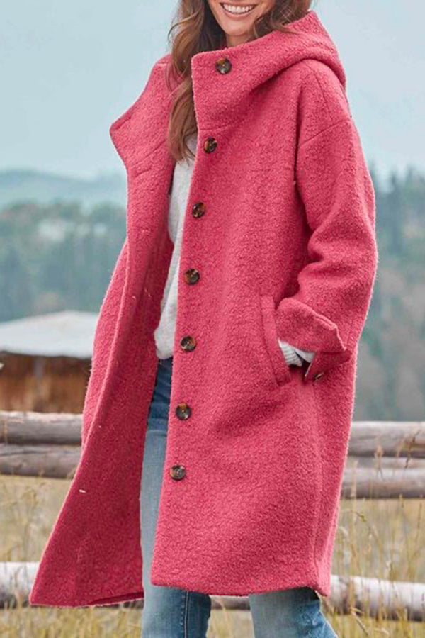 Mackenzie - Elegante single-breasted jas met praktische capuchon