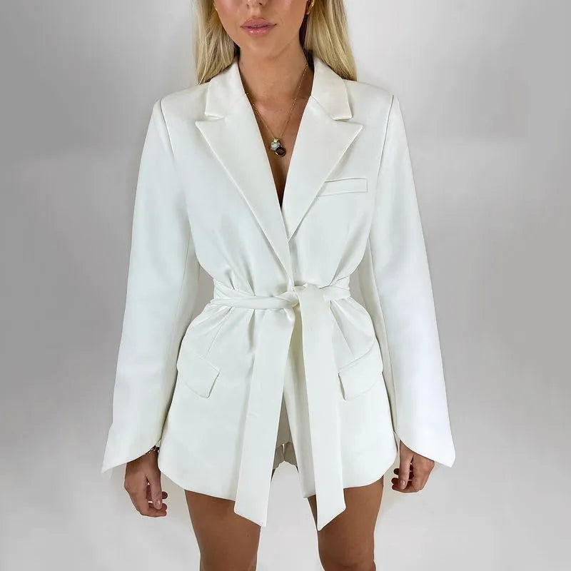 Elegante blazer met sierknopen