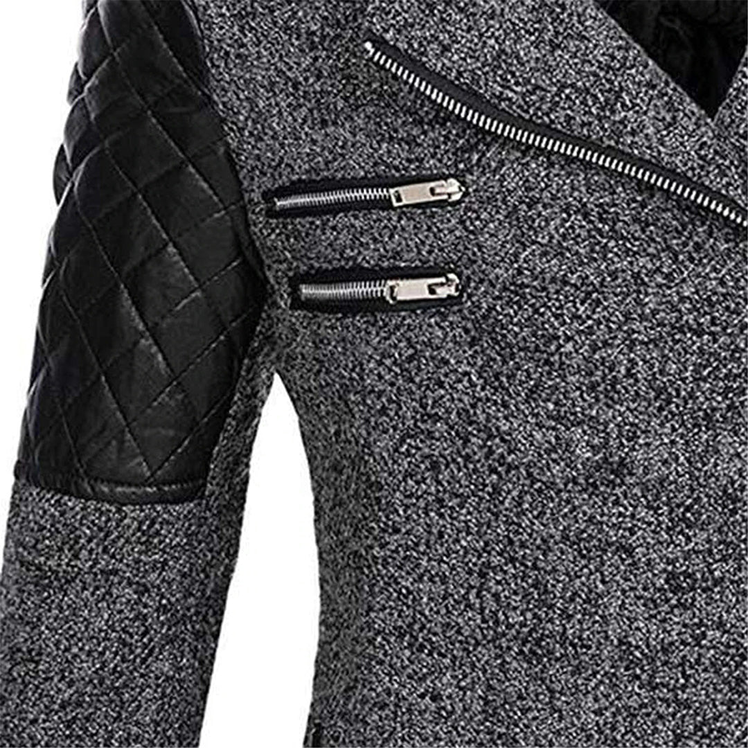 Stijlvolle dames winterjas met diepe capuchon en modern design