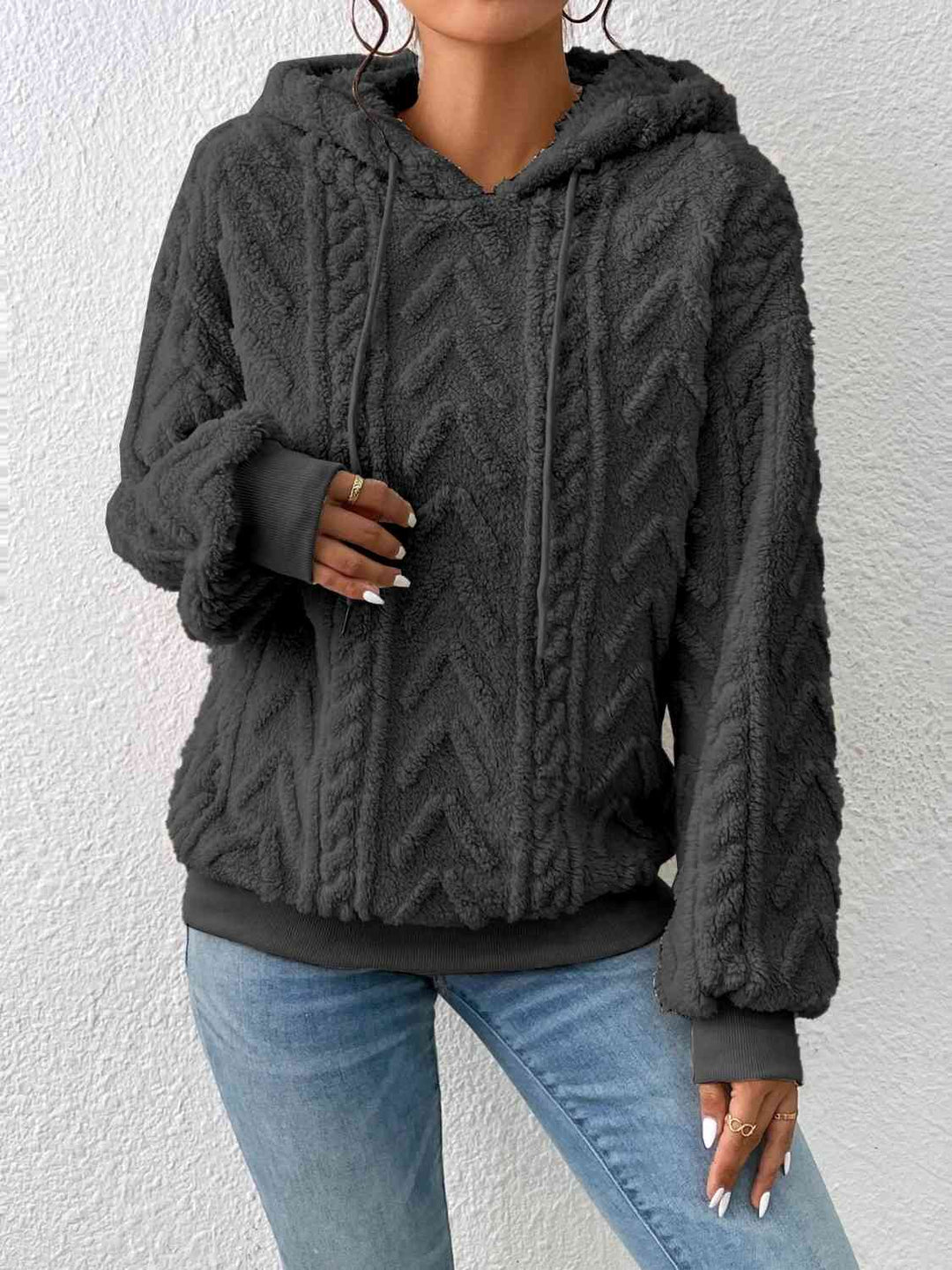Dames Hoodie Met Kordel en Lange Mouwen – Perfect voor Casual Stijl
