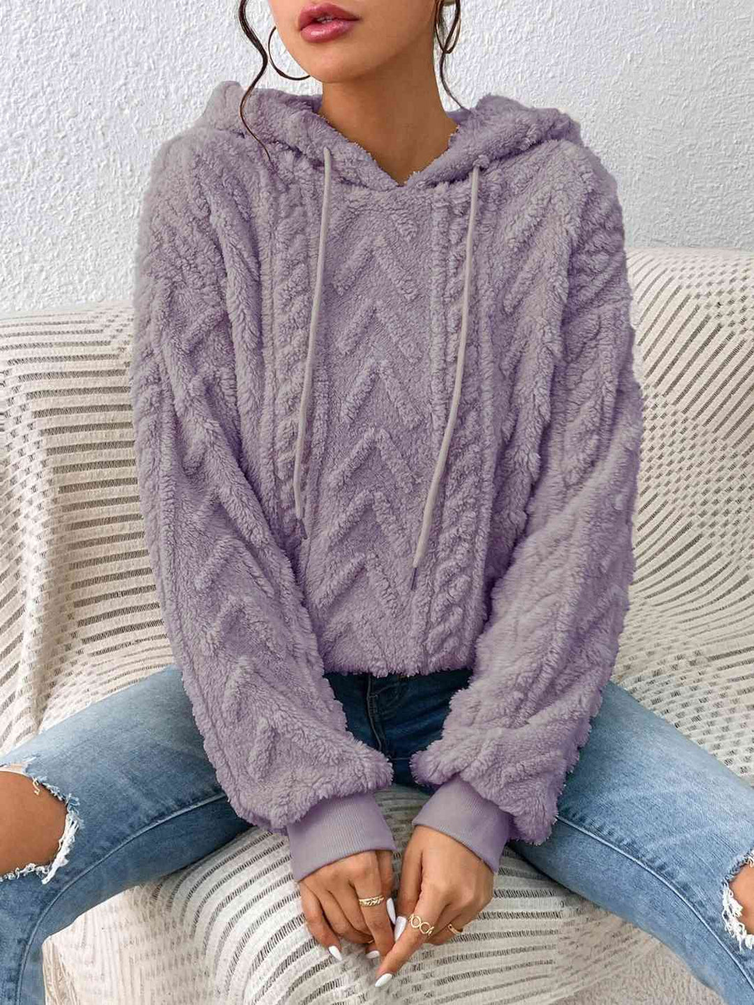 Dames Hoodie Met Kordel en Lange Mouwen – Perfect voor Casual Stijl