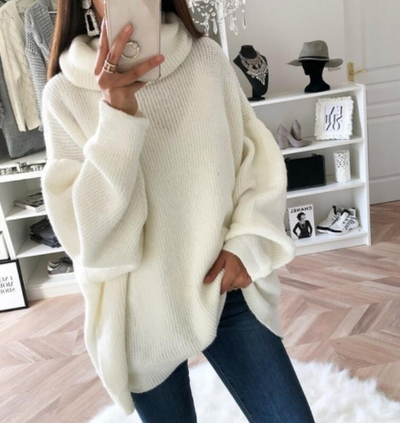 Klassieke comfortabele damestrui met oversized pasvorm voor de winter
