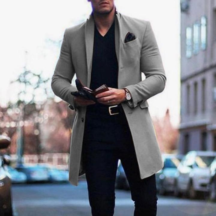 Elegante lange herenjas