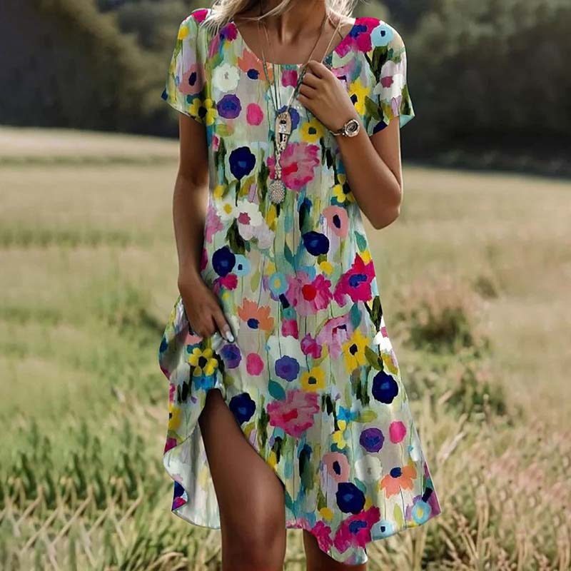 Charmante jurk met bloemenprint voor een verfijnde look