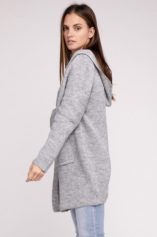 Lena Strikbare Heren Hoodie Open Voorkant Cardigan