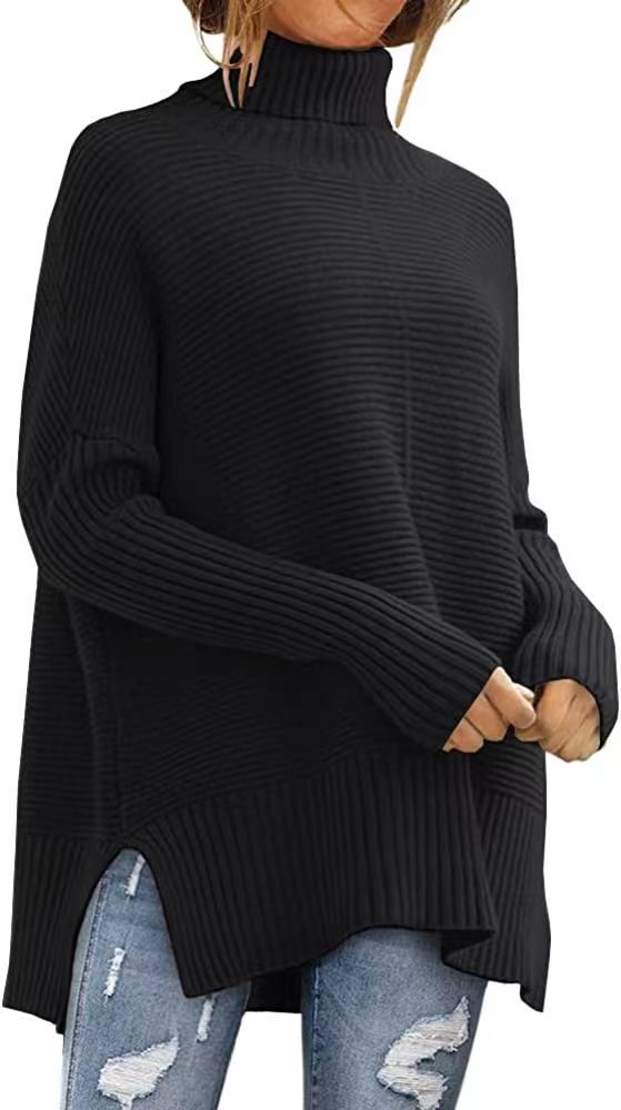 hippe Oversized Coltrui voor Dames – Comfortabele Herfst Tuniek Met Wijde Mouwen