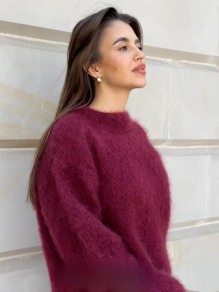 Casual damestrui met ronde hals voor een moderne look
