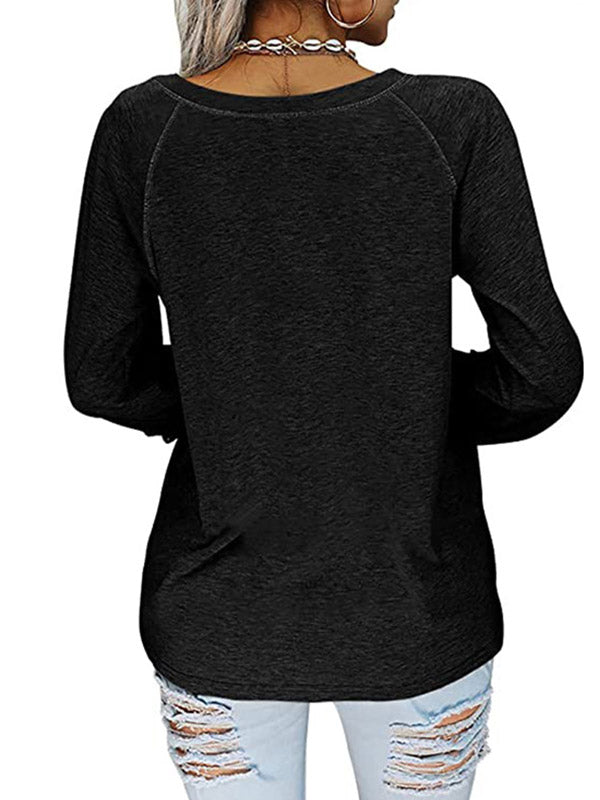 Elegant avond-T-shirt met V-hals en uniek borduurwerk