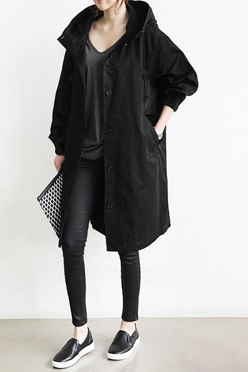 Oversized Windjack met Capuchon voor Dagelijks Gebruik