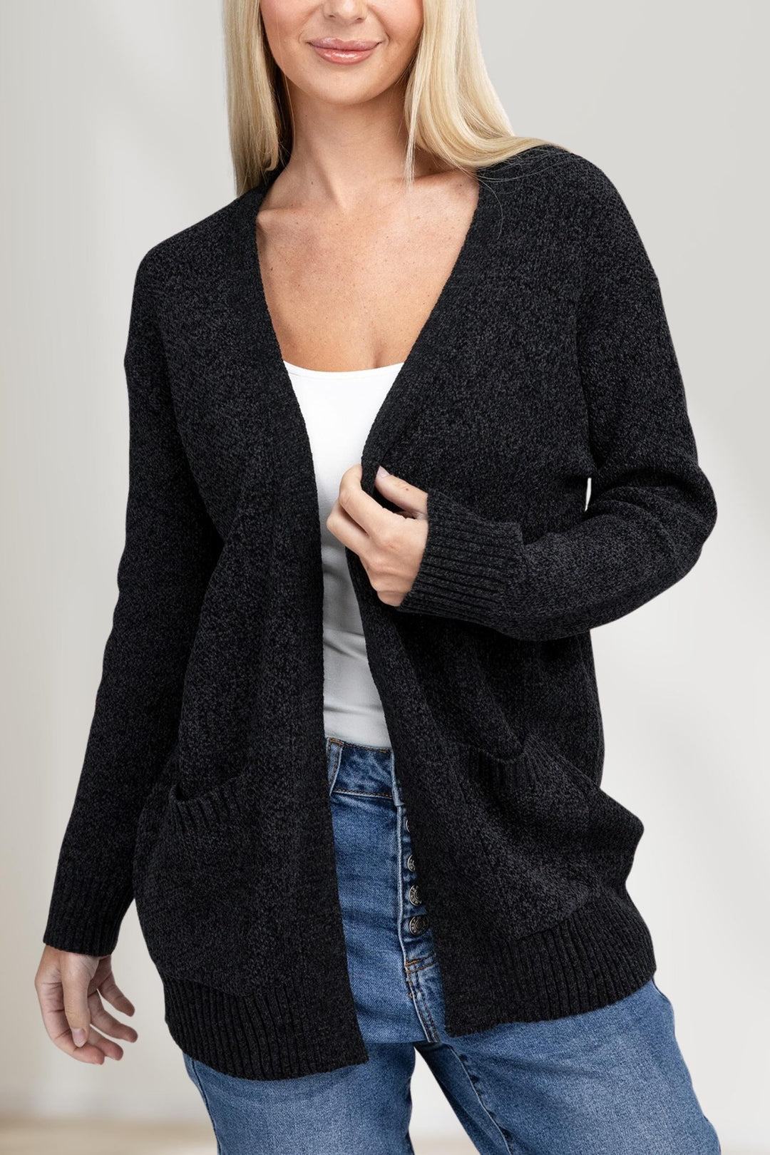 Stijlvolle Open Voor Sweater Cardigan voor Elke Gelegenheid