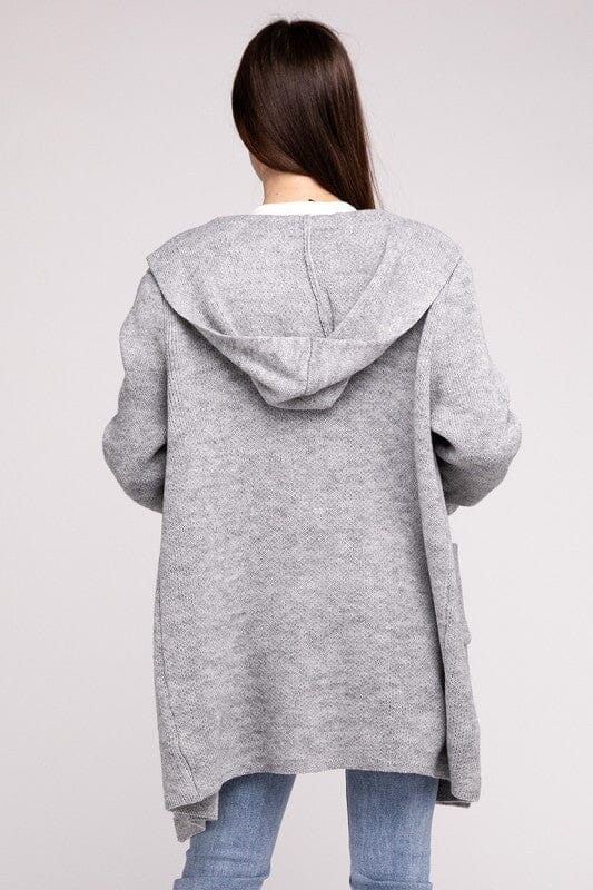Lena Strikbare Heren Hoodie Open Voorkant Cardigan