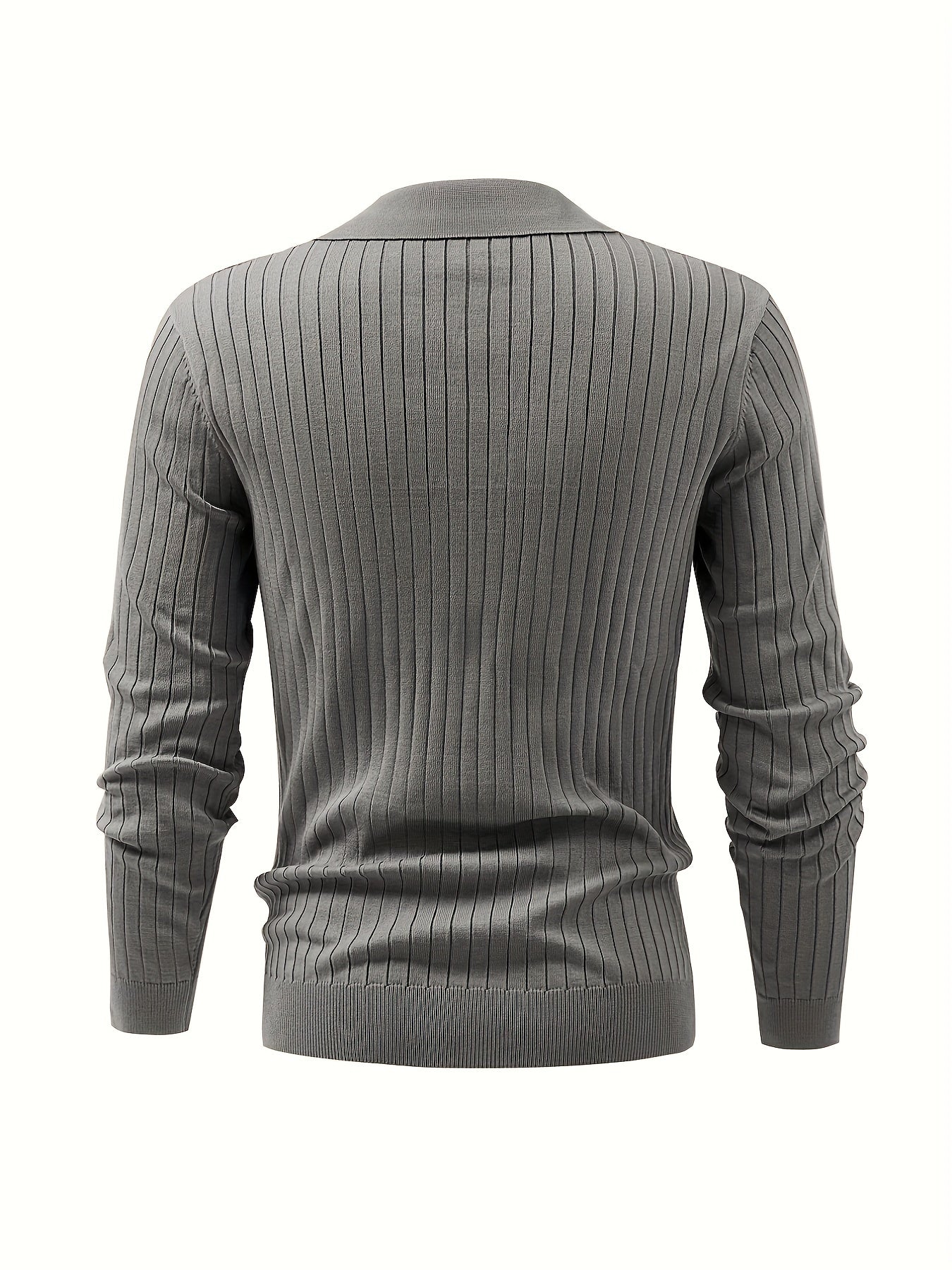 Modieuze Trui met V-Hals voor Heren – Comfortabel voor Herfst en Winter