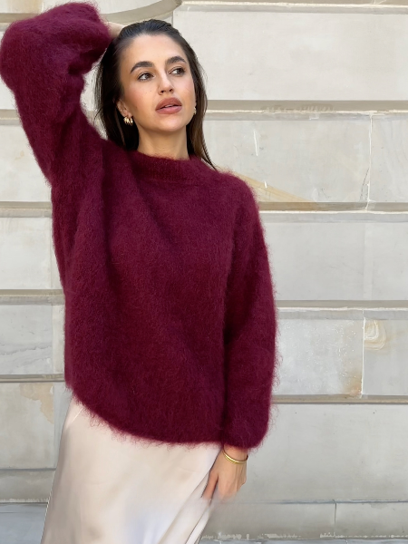 Casual damestrui met ronde hals voor een moderne look
