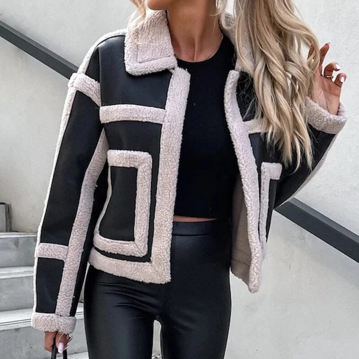 Trendy dames bikerjas met modern design en comfortabele pasvorm