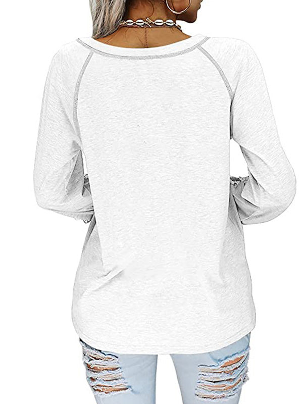 Elegant avond-T-shirt met V-hals en uniek borduurwerk