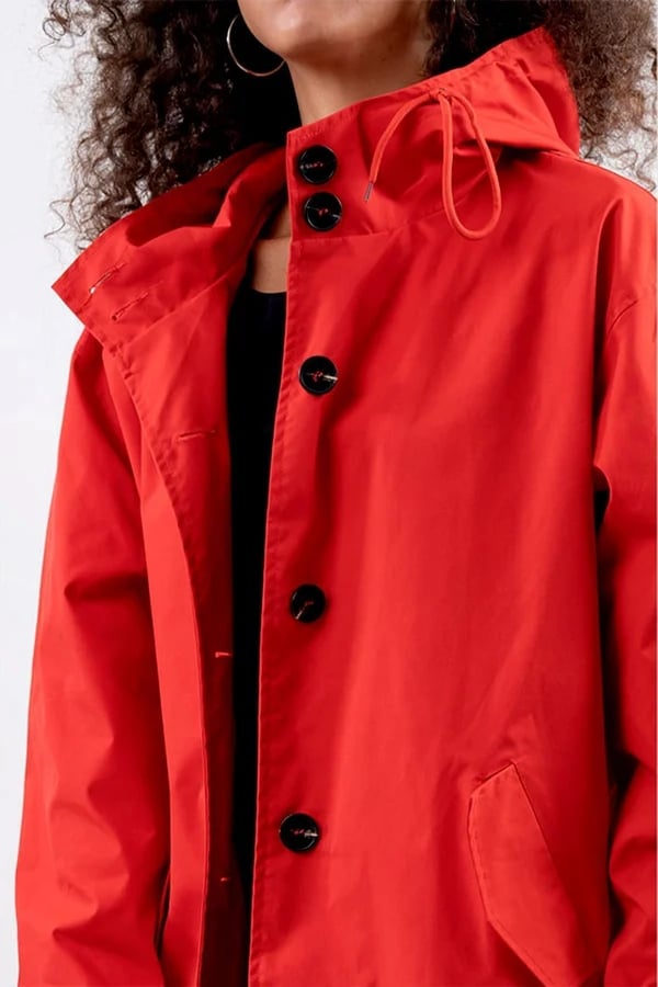 Oversized Windjack met Capuchon voor Dagelijks Gebruik