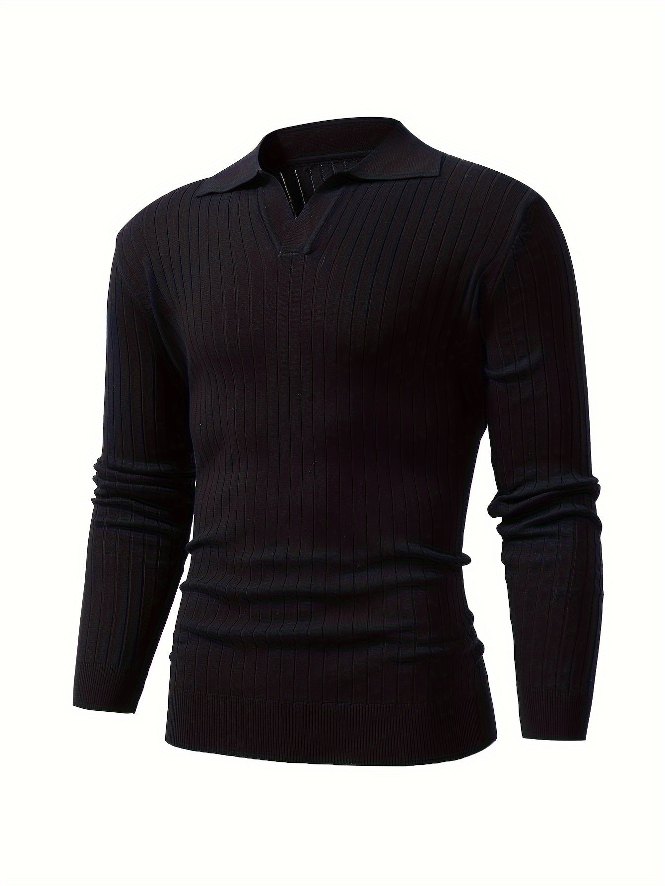 Modieuze Trui met V-Hals voor Heren – Comfortabel voor Herfst en Winter
