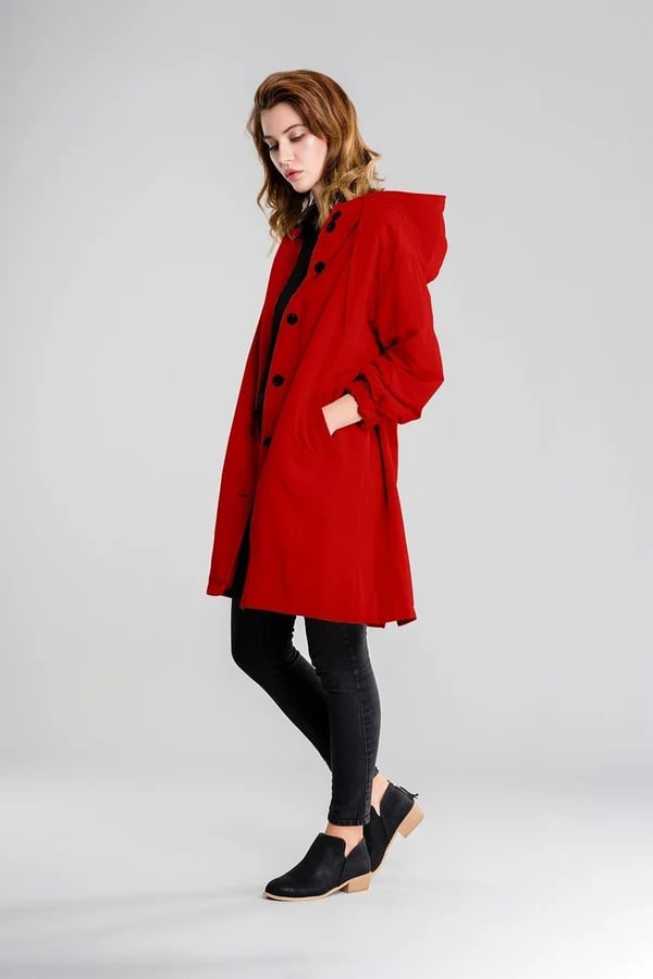 Oversized Windjack met Capuchon voor Dagelijks Gebruik