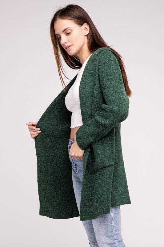 Lena Strikbare Heren Hoodie Open Voorkant Cardigan