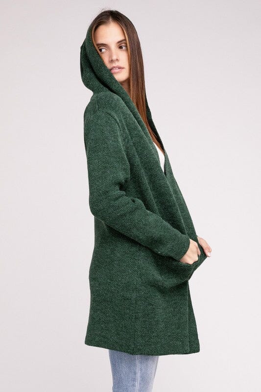 Lena Strikbare Heren Hoodie Open Voorkant Cardigan