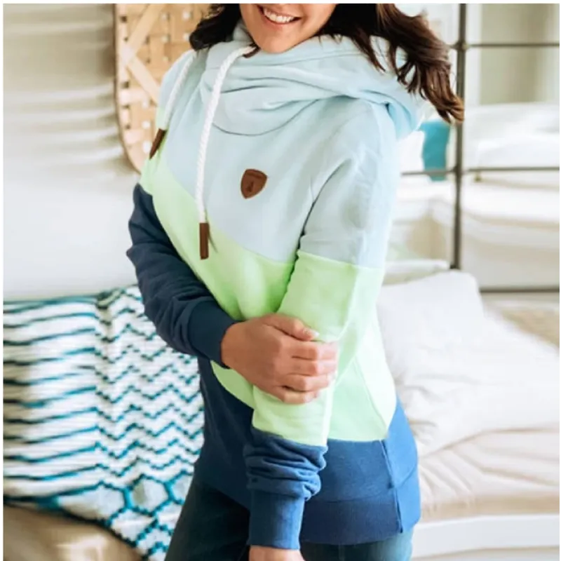 Comfortabele hoodie met capuchon en lange mouwen