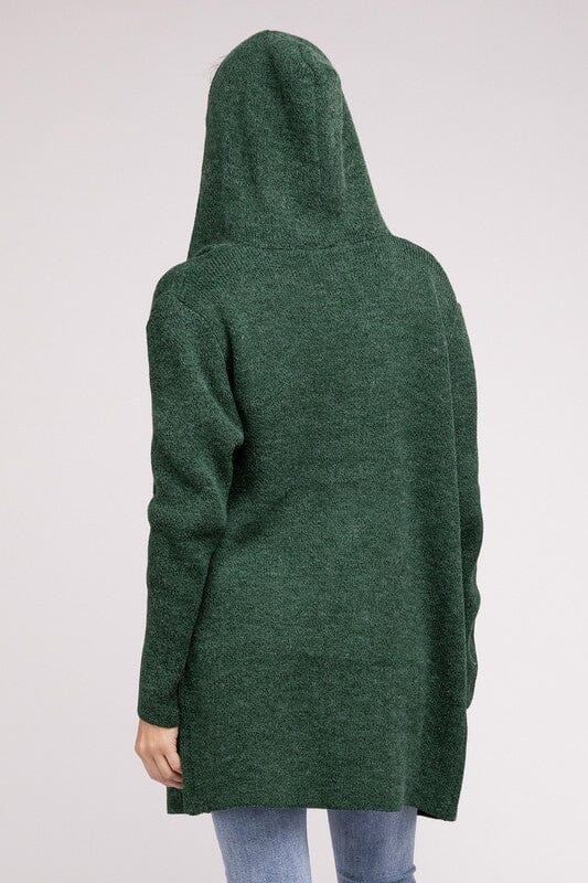 Lena Strikbare Heren Hoodie Open Voorkant Cardigan
