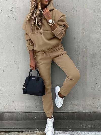 Comfortabele dames outfit met een trendy trui en broek