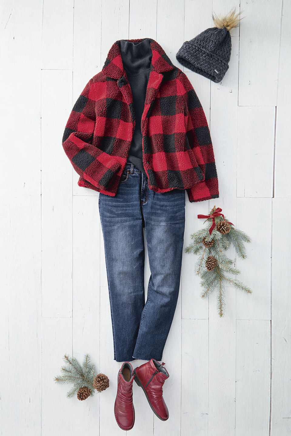 Modieuze Buffalo Ruitjas voor Dames - Perfect voor Herfst en Winter