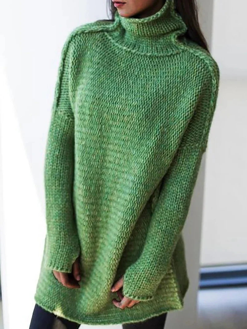 Comfortabele lange coltrui met oversized pasvorm
