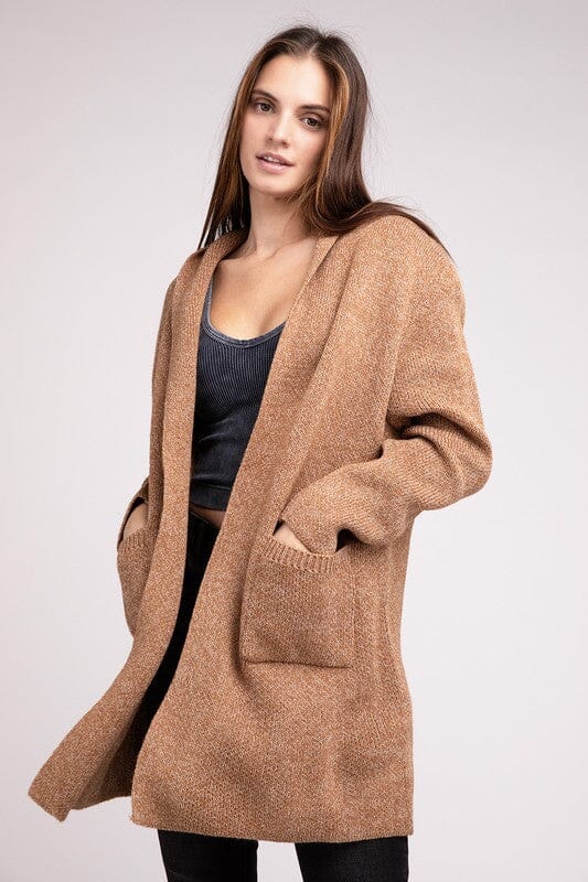 Lena Strikbare Heren Hoodie Open Voorkant Cardigan