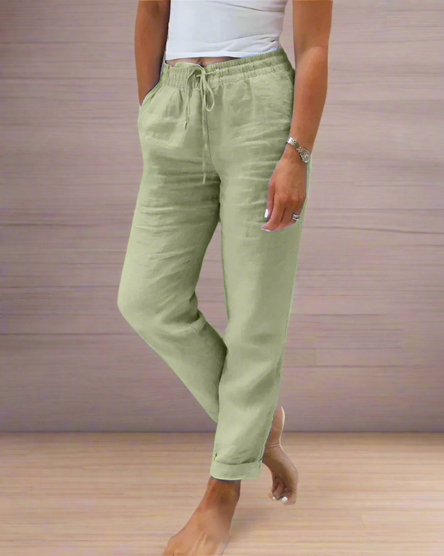 Modieuze broek voor dames met een elegante uitstraling