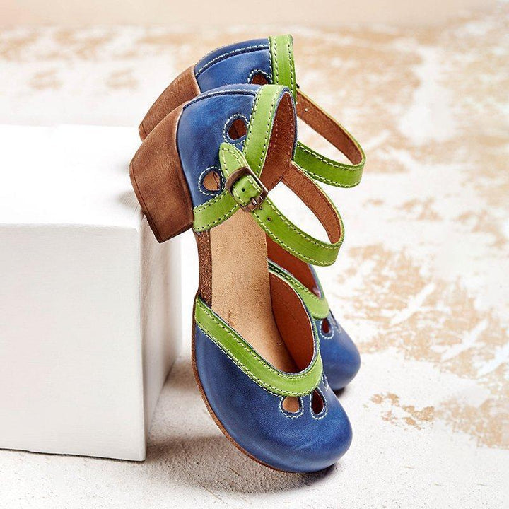Vrouwelijke Elegante Sandalen met Lage Hak