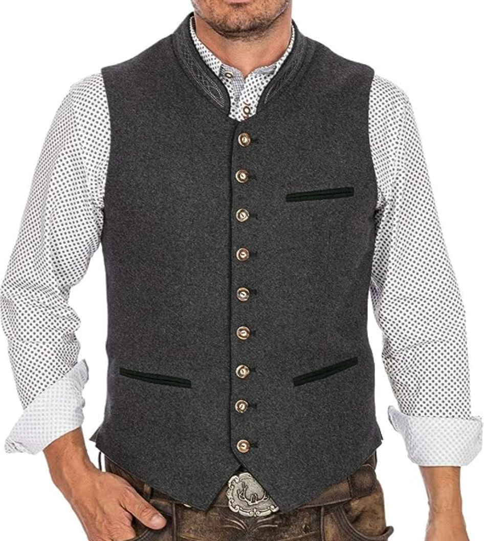 Klassiek heren vest met een stijlvolle traditionele look