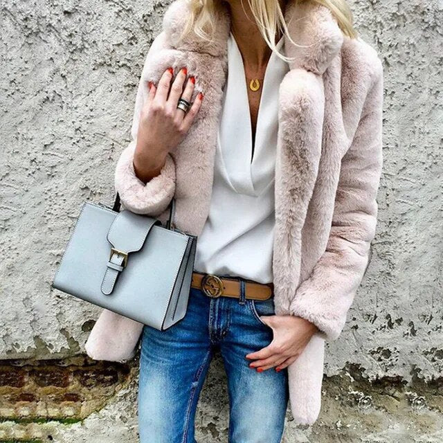 Stijlvolle damesjas met comfortabele revers voor herfst en winter